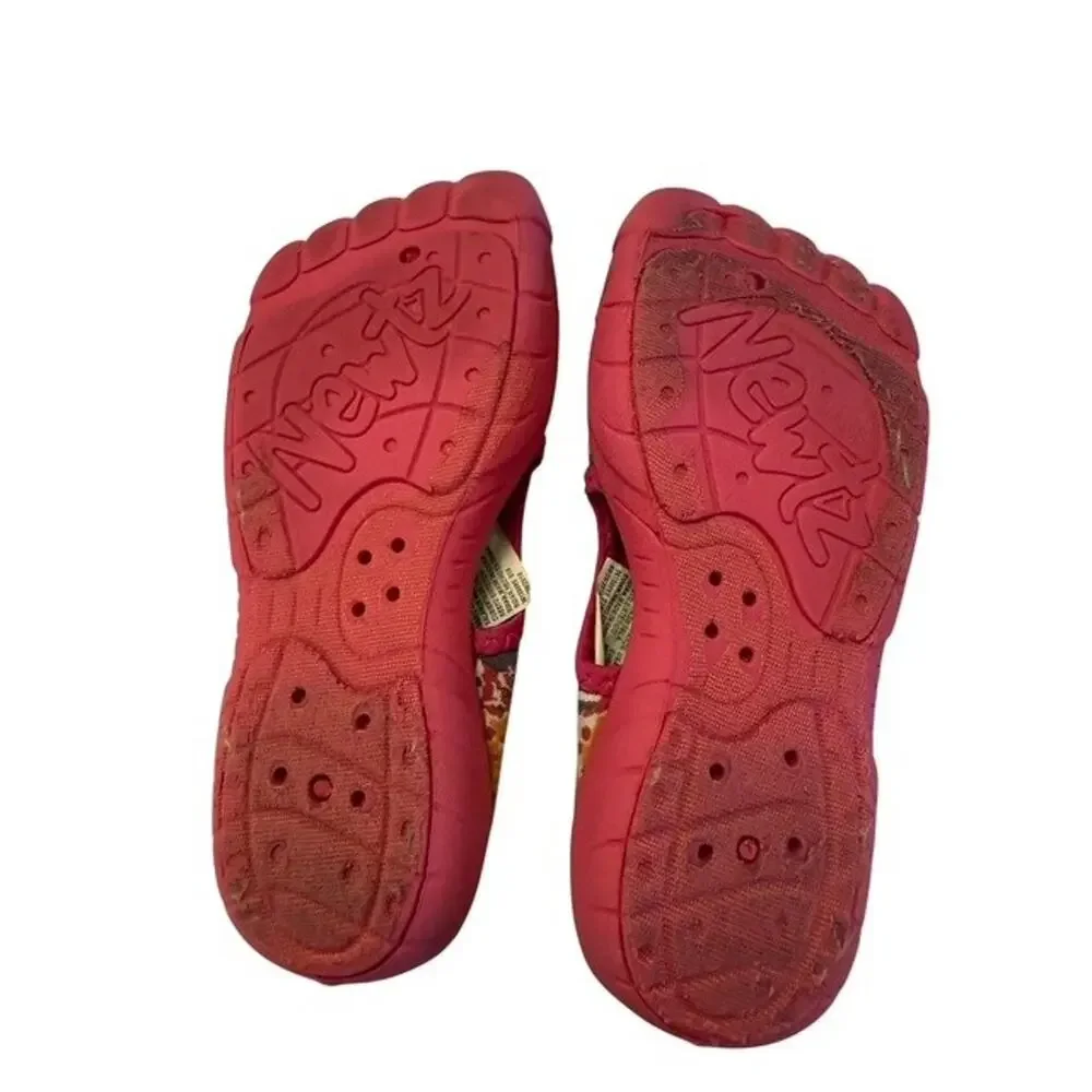 Newtz Shoes Girls Size 11/12 Multicolor Five Toe Water Aqua Beach Pool Barefoot